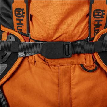 Climbing harness, Saw dust cover