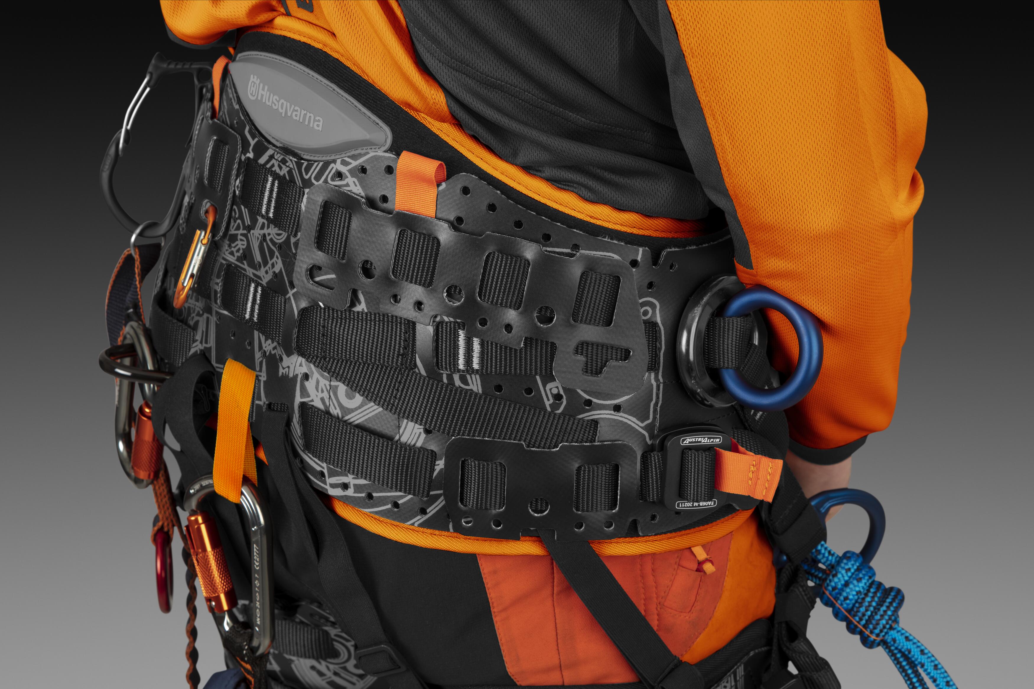 Climbing harness, Multi-Layer back webbing