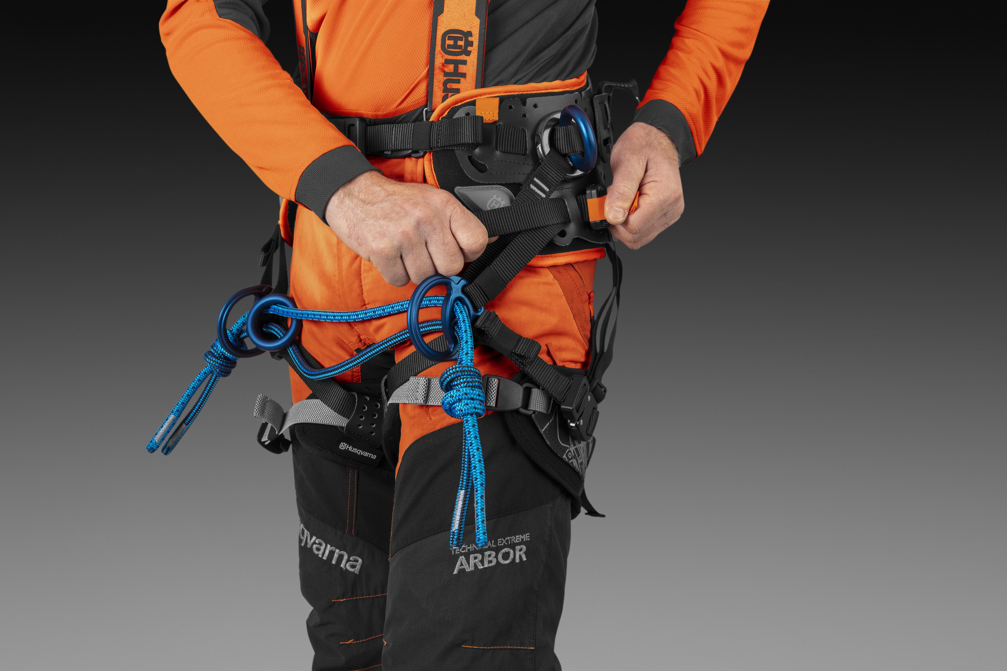Climbing harness, Adjustable leg loops