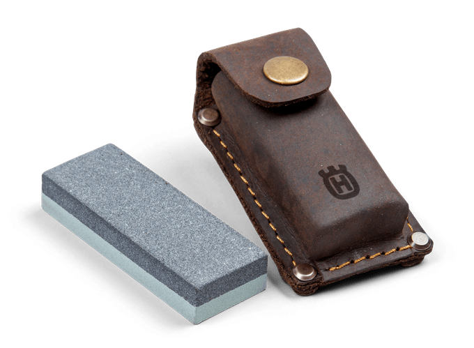 Grinding Stone Including Leather Pouch