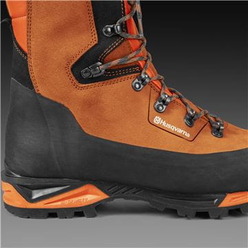 Protective leather boots, Technical, Saw Protection 24m/s, Level 2