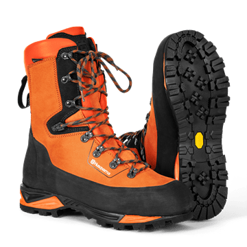 Protective leather boots, Technical, Saw Protection 24m/s, Vibrame Sole