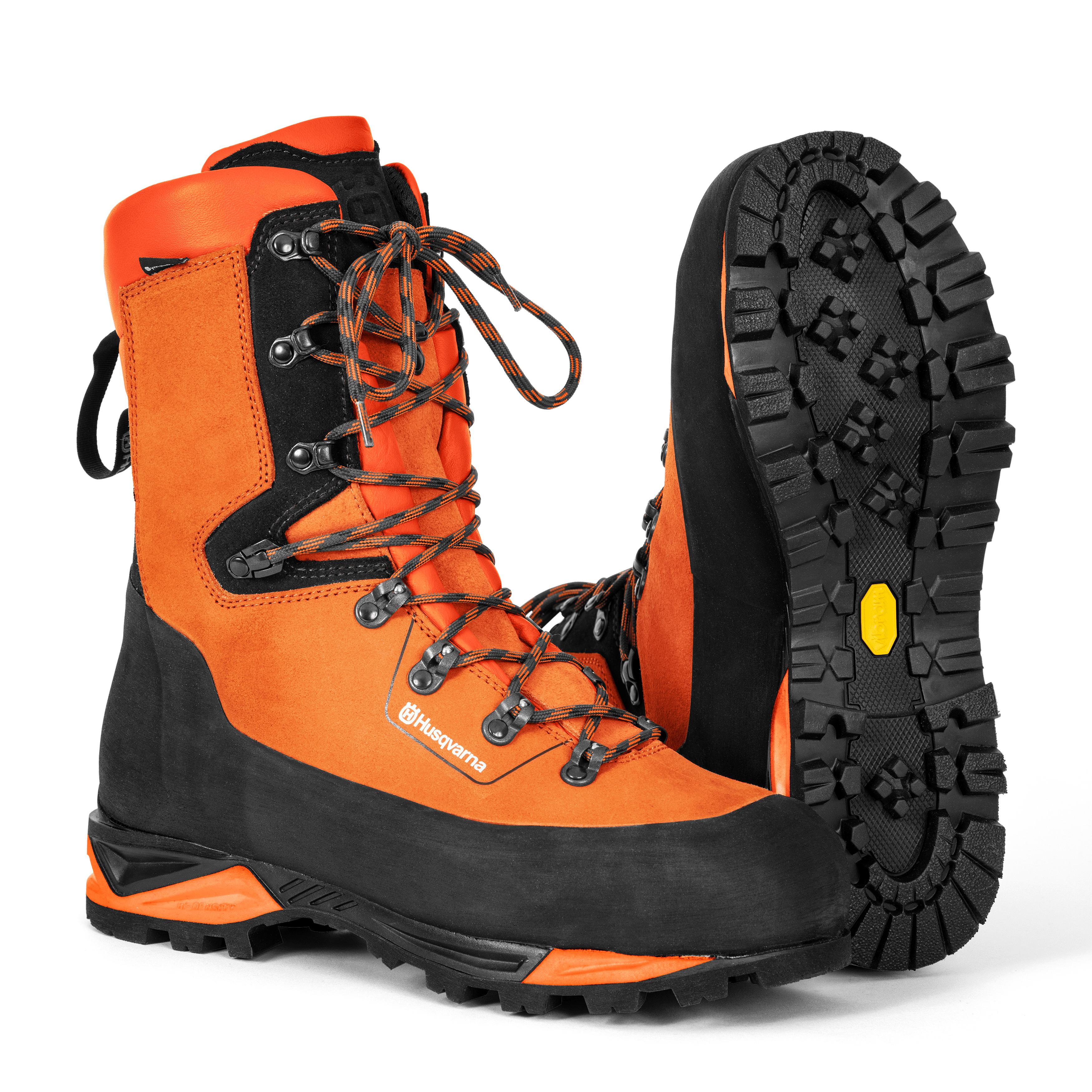 Protective leather boots, Technical, Saw Protection 24m/s, Vibrame Sole