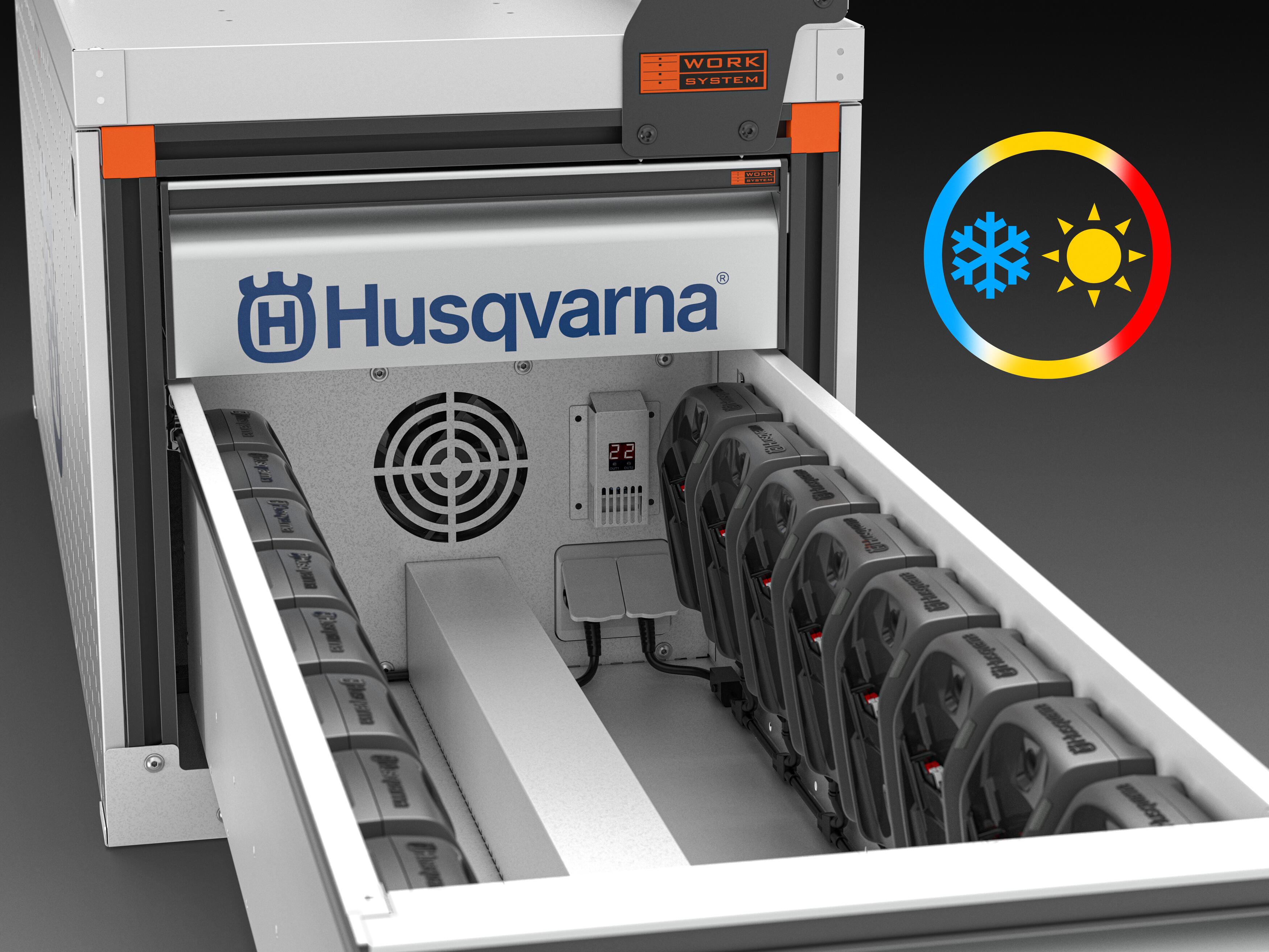 Husqvarna Mobile Charging Hubs, Temperature control