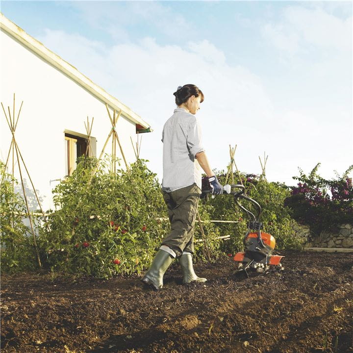 Use your Husqvarna Tiller whenever you need it– it’s easy to start and has a powerful engine