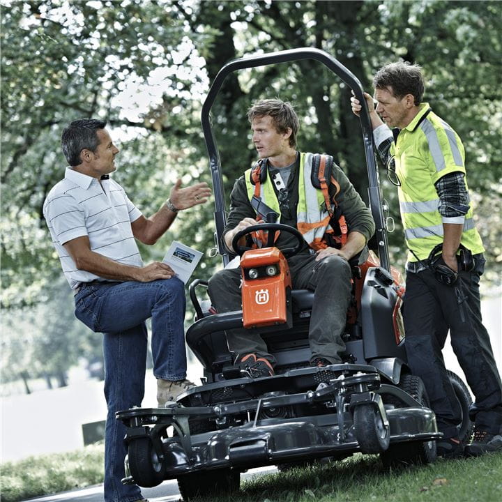 Husqvarna Front Mowers are easy to use and serve  