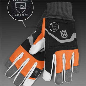 Gloves, Functional Class 0, Chainsaw Protection