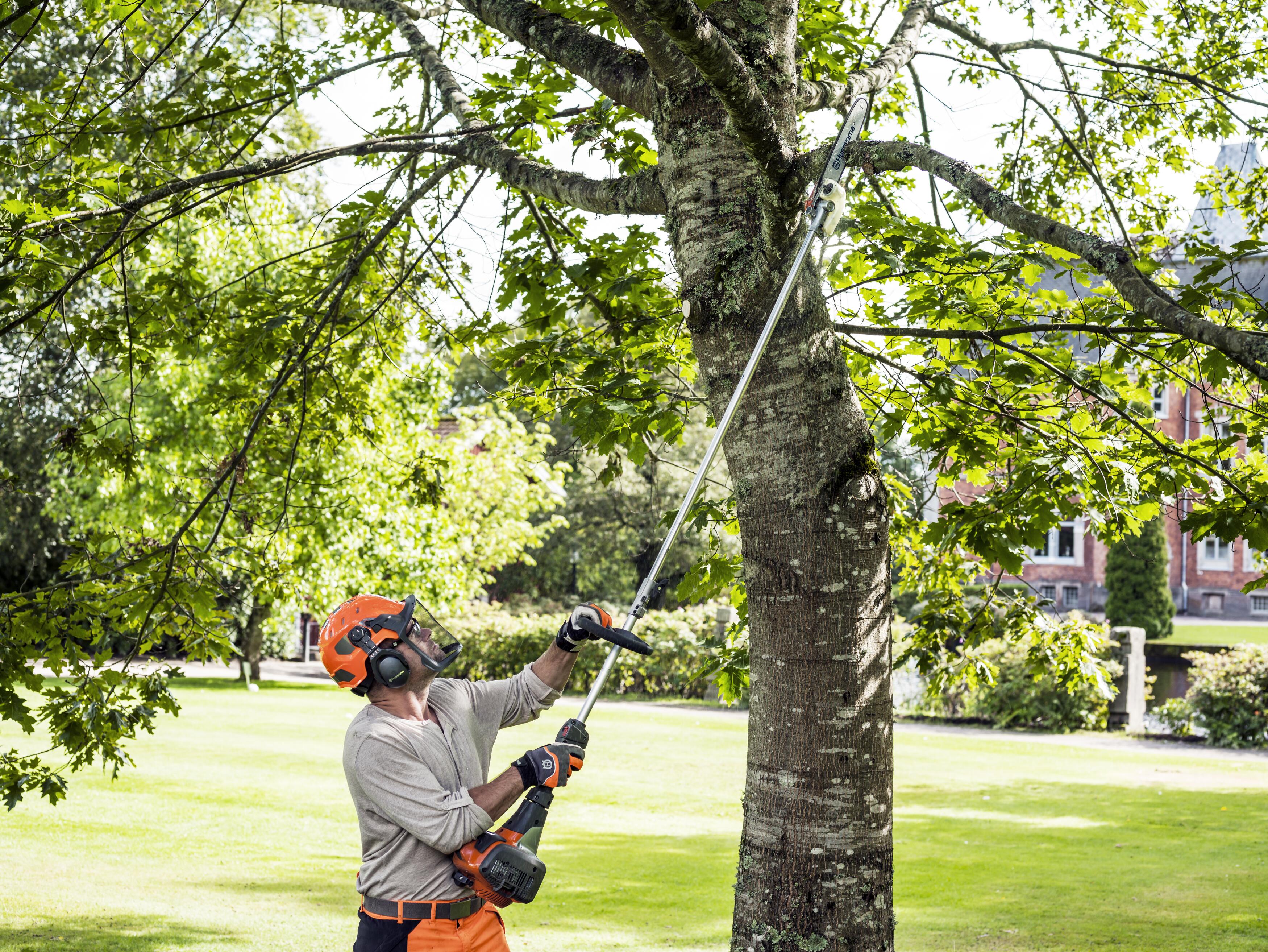 A Husqvarna Pole Saw is easy to start