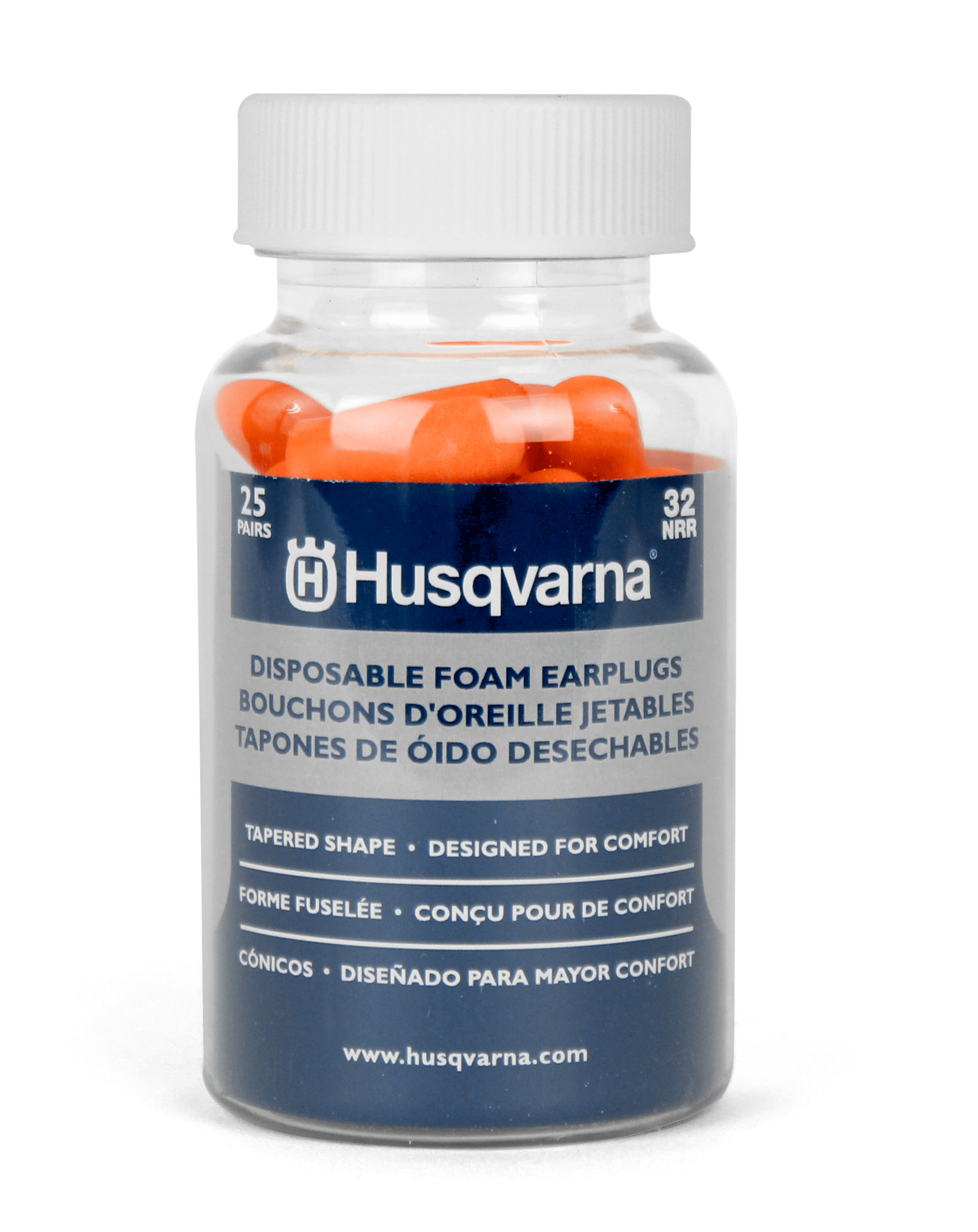 Husqvarna Foam Earplugs Pill Bottle Singles