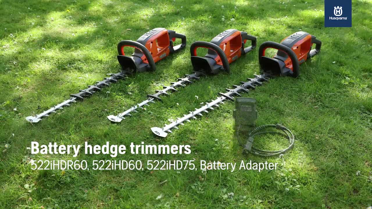 522iHD & 522iHDR, Hedge trimmer range, Battery, Features and benefits 16x9 Master