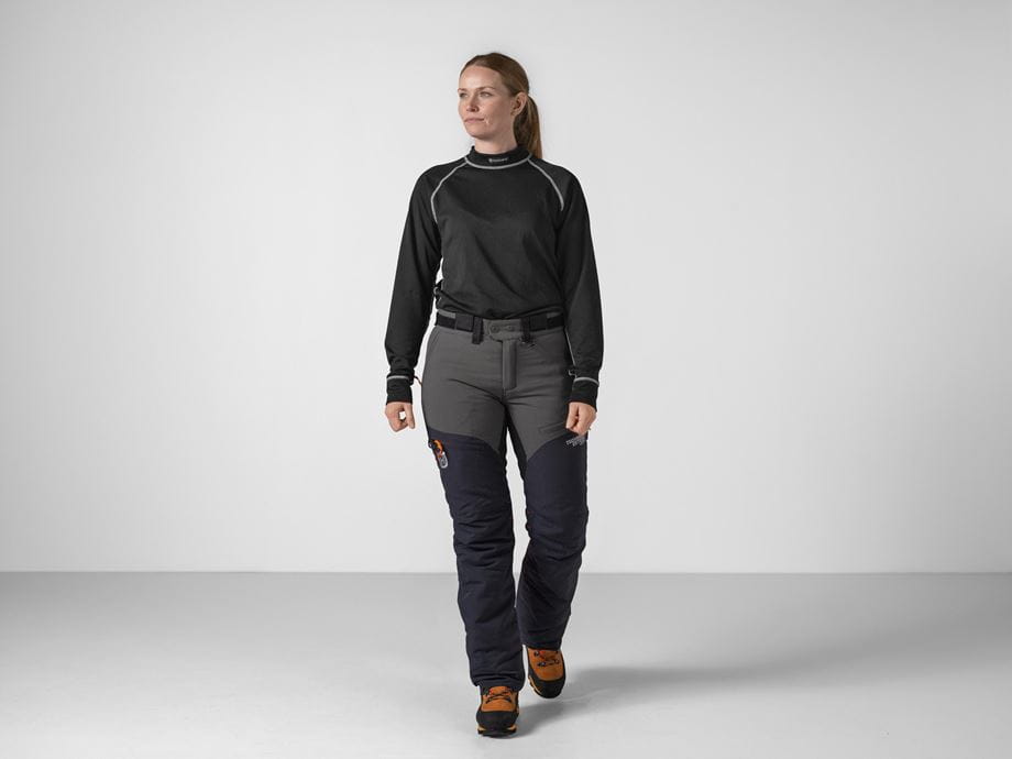 Technical Extreme Arborist trousers - female model (Studio background)