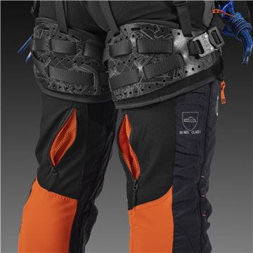 Zippers on backside for ventilation, Technical Extreme Arborist trousers