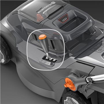Lawn Mower Aspire LC34-P4A Cutting height Adjustment