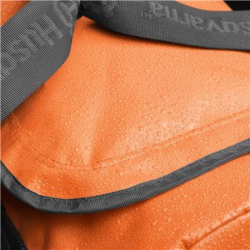 Duffel bag material close up