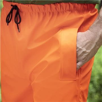 Rain Trousers Protect High-Viz, Functional, Pockets Front