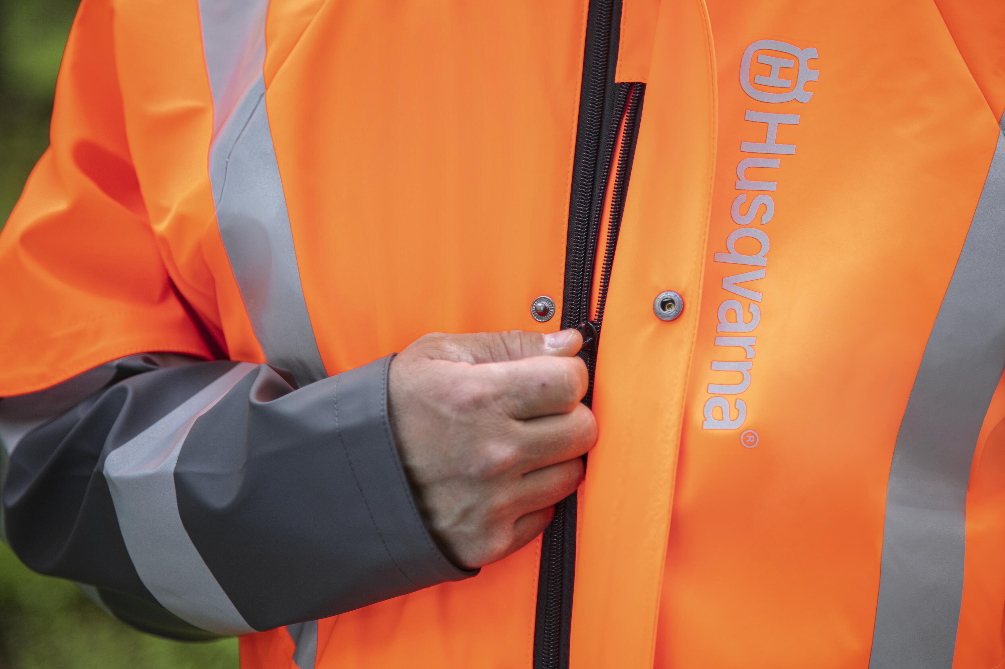 Rain Jacket Protect High-Viz, Functional, Inner Pocket with Zipper