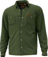 Xplorer Hallbar - Canvas Shirt Jacket - Kombu Green - Front