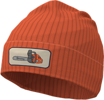 Byggare Youth Beanie - Flame Orange - Front