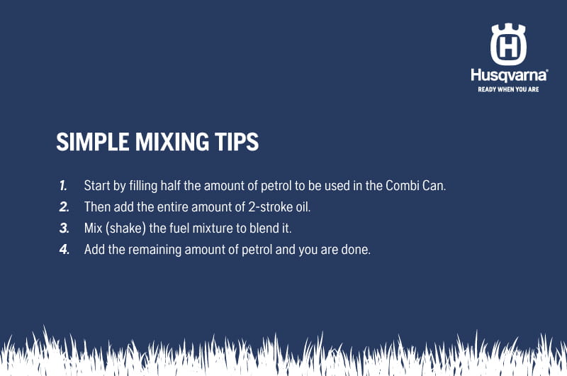 2 stroke fuel mixing infographic 6