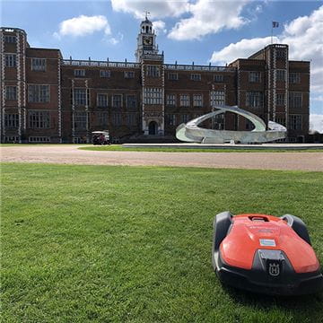Hatfield House Automower Installation Front Lawn
